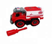 KIT CAMINHAO BOMBEIRO MONTA E DESMONTA - Distribuidora 12 de Outubro