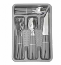 KIT TALHERES L CANADA CINZA 24PCS - Distribuidora 12 de Outubro