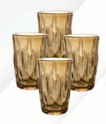 CJ DE COPOS NETUNO AMBAR 4PCS - Distribuidora 12 de Outubro