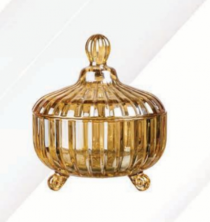 POTICHE ELEGANCE AMBAR - Distribuidora 12 de Outubro