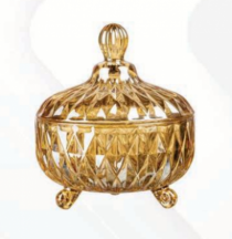 POTICHE DIAMOND AMBAR - Distribuidora 12 de Outubro