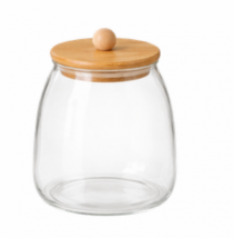 POTE DE VIDRO BORIS 500ML 9CM - Distribuidora 12 de Outubro