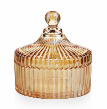 BOMBONIERE DE VIDRO SWITCH AMBAR 255ML - Distribuidora 12 de Outubro