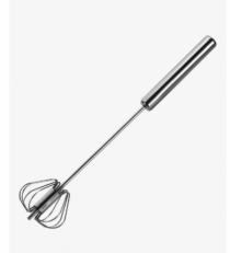 BATEDOR DE CLARAS MANUAL GIRATORIO INOX 31CM - Distribuidora 12 de Outubro