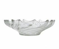 CENTRO DE MESA DE VIDRO TWIST 30X9,1CM - Distribuidora 12 de Outubro