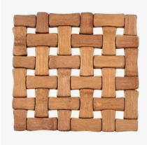 DESCANSO DE PANELAS FLEXIVEL BAMBU 16X16CM - Distribuidora 12 de Outubro