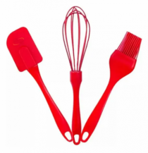 KIT DE BOLO SILICONE VERM 3PCS - Distribuidora 12 de Outubro