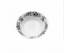 TIGELA DE VIDRO FLOWERS GREY 12CM 300ML - Distribuidora 12 de Outubro