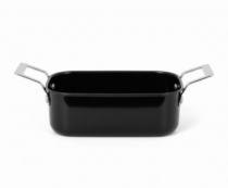 MINI CACAROLA QUADRADA DE SERVIR PRETA 14CM - Distribuidora 12 de Outubro