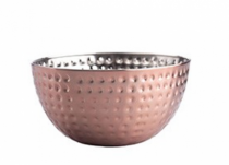 SALADEIRA MARTELADA P ROSE GOLD 840ML 15CM - Distribuidora 12 de Outubro