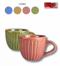 XICARA DE CERAMICA C/4 UNIDADES 160 ML CADA - Distribuidora 12 de Outubro