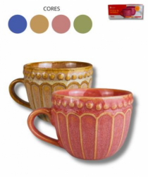 XICARA DE CERAMICA C/4 UNIDADES 160 ML CADA - Distribuidora 12 de Outubro