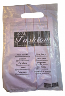 PACOTE SACOLA FASHION BOCA DE PALHACO 25X38 - Distribuidora 12 de Outubro