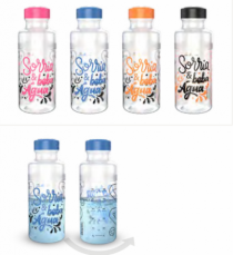 GARRAFA H2O PET CORES SORTIDAS 500ML - Distribuidora 12 de Outubro