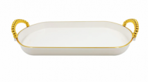 BANDEJA RETANGULAR COL.1 35,4X24,6X2,8CM PLAS - Distribuidora 12 de Outubro