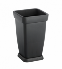 VASO COLUNA C/PRATO FLORATTA P 14,0 L PRETO - Distribuidora 12 de Outubro