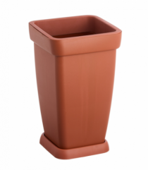 VASO COLUNA C/PRATO FLORATTA P 14,0 L TELHA - Distribuidora 12 de Outubro