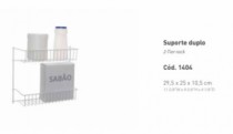 SUPORTE DUPLO CINZA - Distribuidora 12 de Outubro