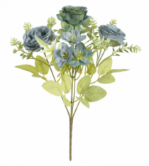 B.ROSA HORTENSIA X5 (AZUL OUTONO) 30CM - Distribuidora 12 de Outubro