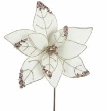 H.BICO DE PAPAGAIO NATAL AVELUDADO OFF WHITE - Distribuidora 12 de Outubro