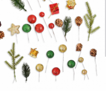 ENFEITE DIY DIVERSO SORT 11PCS APROX 4CM - Distribuidora 12 de Outubro