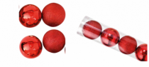 BOLA LISA MISTA TUBO VERMELHO 5CM 12PCS - Distribuidora 12 de Outubro