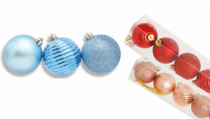 BOLA DECOR NALI SORT PT 7 PCS 6CM - Distribuidora 12 de Outubro