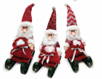 PAPAI NOEL TRENO GIFT SORT 1PC 42X25CM - Distribuidora 12 de Outubro