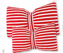 ALMOFADA LACO LISTRAS XMAS POL 20X32CM - Distribuidora 12 de Outubro