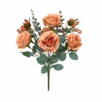 BUQUE ROSA COM EUCALIPTO LARANJA - Distribuidora 12 de Outubro