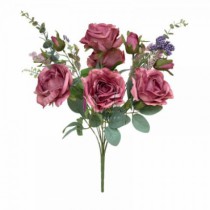 BUQUE ROSA COM EUCALIPTO ROXO - Distribuidora 12 de Outubro
