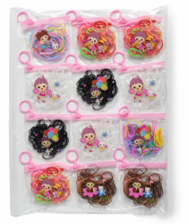 ELASTICO DE CABELO C/ BOLSA PCT 12 PCS - Distribuidora 12 de Outubro