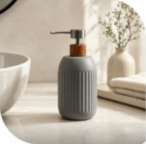 PORTA SABONETE LIQUIDO DE PORCELANA 460ML - Distribuidora 12 de Outubro