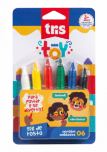 GIZ FACIAL TRIS TOY CART 6 UN - Distribuidora 12 de Outubro