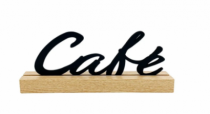 ENF. PLACA DECORATIVA COL.1 CAFE 20X9CM MDF - Distribuidora 12 de Outubro