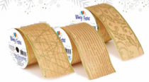 FITA XMAS GOLDEN LUXO SORT 1PC 6,3 X 914CM - Distribuidora 12 de Outubro