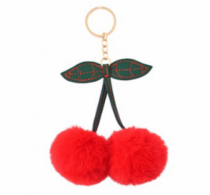 CHAVEIRO CEREJA VERMELHO 13X10CM - Distribuidora 12 de Outubro
