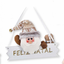 PLACA XMAS ROSTO BEZOVA SORT POL 35X29CM - Distribuidora 12 de Outubro