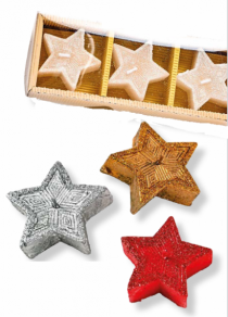 VELA ESTRELAS FLUTUANTES PRF 3PCS 4CM - Distribuidora 12 de Outubro