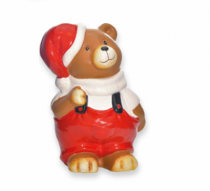 URSO JARDINEIRA NATAL DOL 1PC 11 X 8 X 15CM - Distribuidora 12 de Outubro