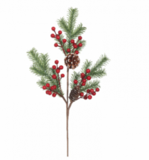 H.BERRY NATAL C/PINHA VERMELHO 56CM - Distribuidora 12 de Outubro