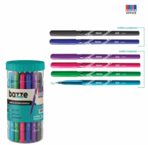 CANETA ESF BAZZE COLOR OFFICE 1.0 PT24UN - Distribuidora 12 de Outubro