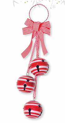 PENDENTE COM 3 GUIZOS CANDY 7CM 1PC 40CM - Distribuidora 12 de Outubro