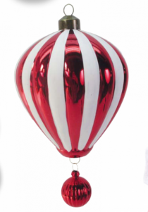 ENFEITE BALAO ELEGANT PT 1PC 12X11 CM - Distribuidora 12 de Outubro