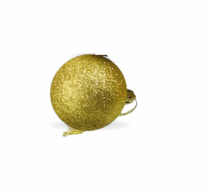BOLA GLITTER BASIC SLP GOLD PT 1PC 10CM - Distribuidora 12 de Outubro