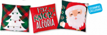 CAPA DE ALMOFADA CHESS SORT POL 43X43CM - Distribuidora 12 de Outubro