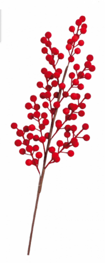 PICK FRUTOS VELVET LUXUS POL 1PC 60CM - Distribuidora 12 de Outubro