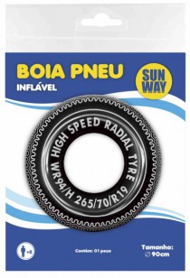 BOIA INFLAVEL 90 CM REDONDA PNEU - Distribuidora 12 de Outubro