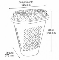 CESTO OVAL ELEGANCE COM TAMPA COLETA SELETIVA - Distribuidora 12 de Outubro