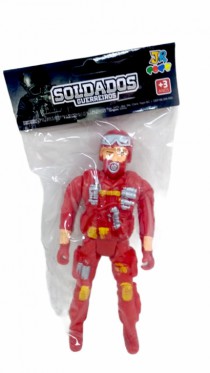 BONECO SOLDADO E BOMBEIRO MILITAR - Distribuidora 12 de Outubro